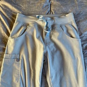 Figs space grey scrub bottoms